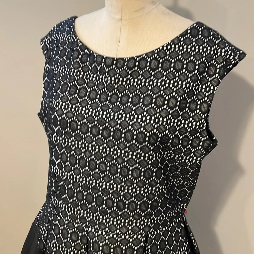 Tiana B sleeveless midi scoop neck fit and flare dress - Picture 2 of 8